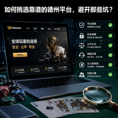 Wepoker官网:如何挑选靠谱的德州平台,避开那些坑?