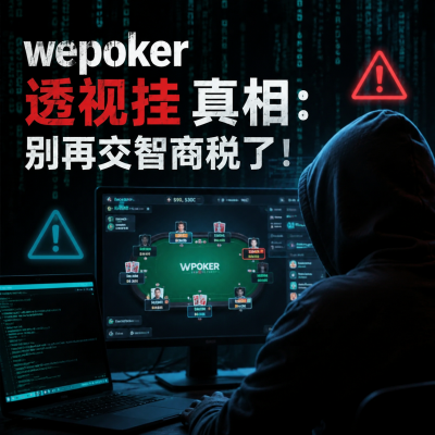 wepoker德州透视挂真相:别再交智商税了!