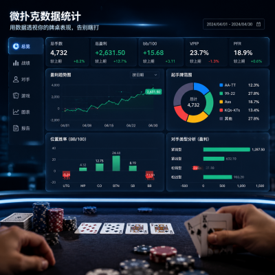 微扑克数据统计:用数据透视你的牌桌表现,告别瞎打