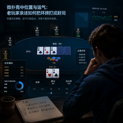 微扑克中位置与运气:老玩家亲述如何把坏牌打成好局