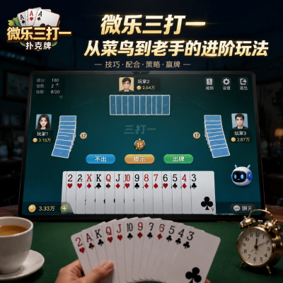 微乐游戏三打一扑克牌:从牌桌菜鸟到老手的进阶玩法