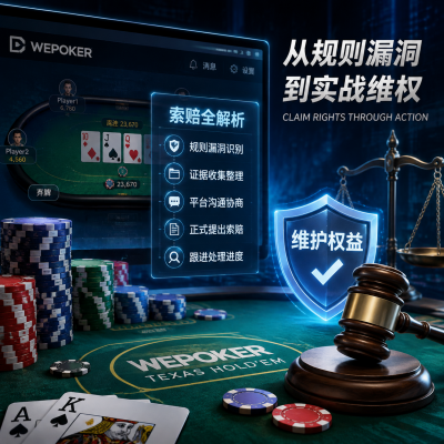 wepoker德州牛仔 索赔全解析:从规则漏洞到实战维权