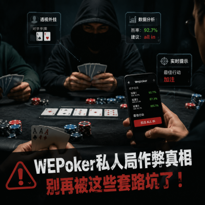 wepoker私人局作弊真相:别再被这些套路坑了
