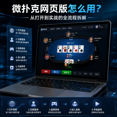 微扑克网页版怎么用?从打开到实战的全流程拆解